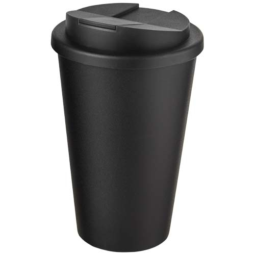 Gobelet recyclé personnalisé 350 ml Americano® Eco Noir / Noir